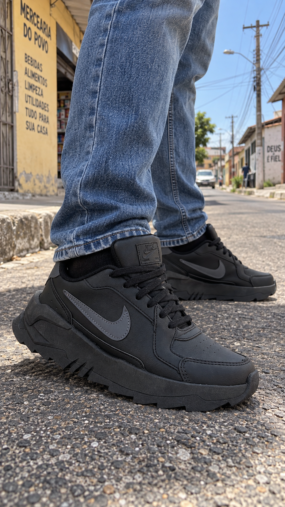 Tênis Casual Nk hammer Ref.659 - Preto/preto