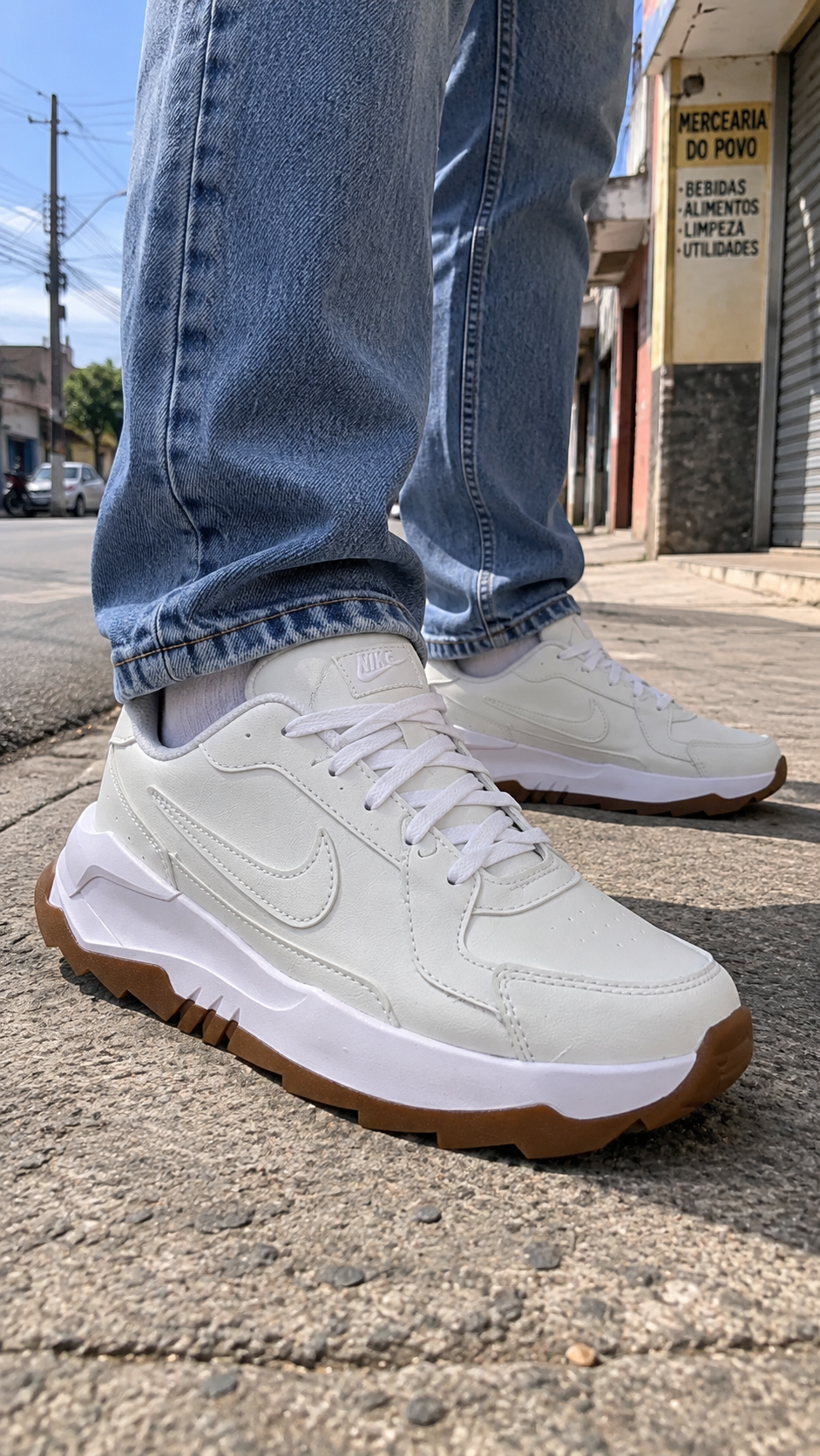 Tênis Casual Nk hammer Ref.659 - Branco/branco
