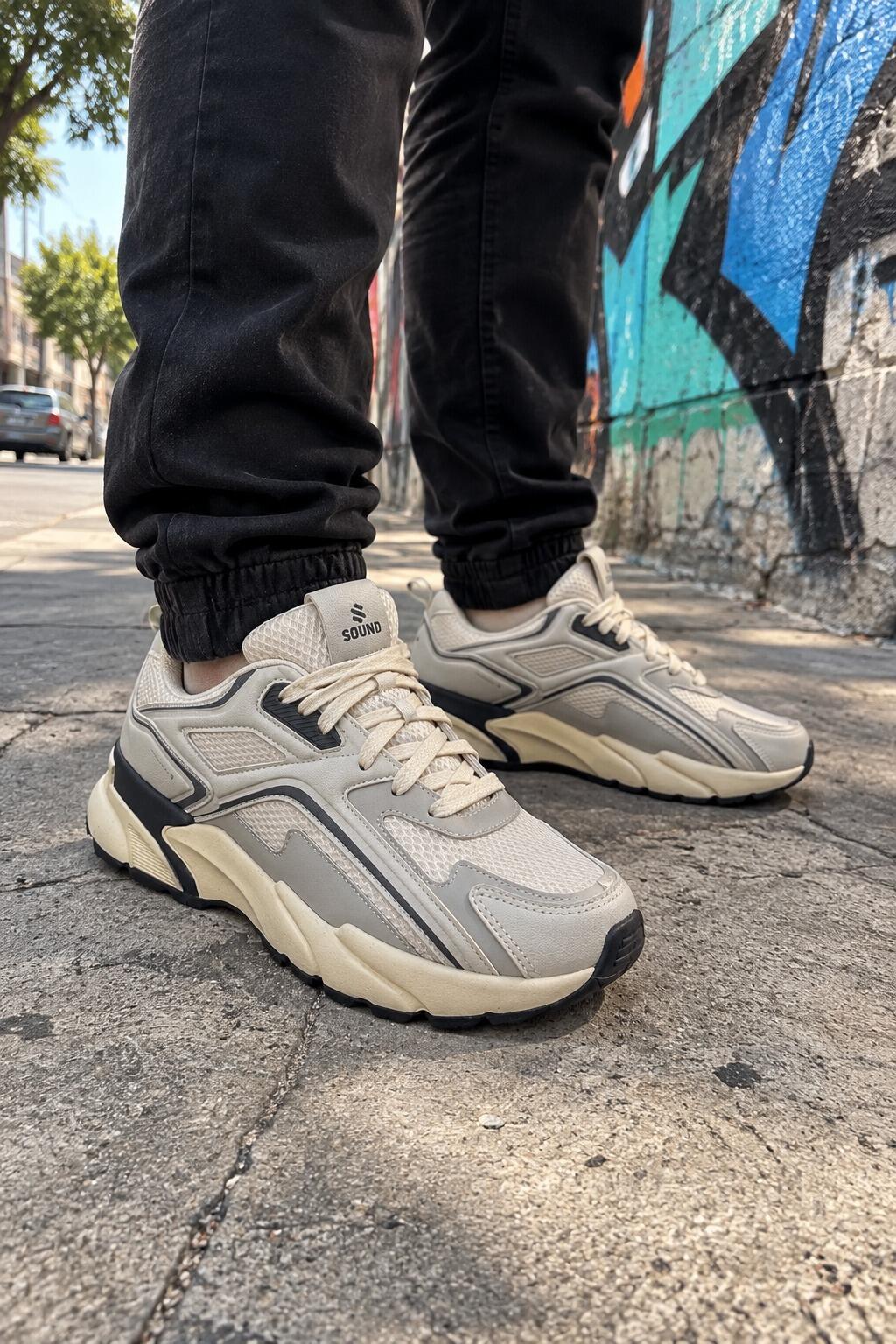 Tênis Masculino Sound ST614 - Off white
