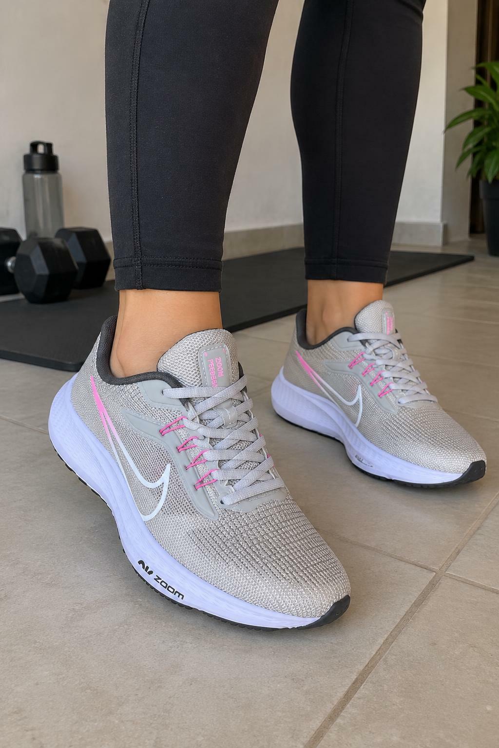 Tênis esportivo NK ultra Ref.PG01- Cinza/Branco