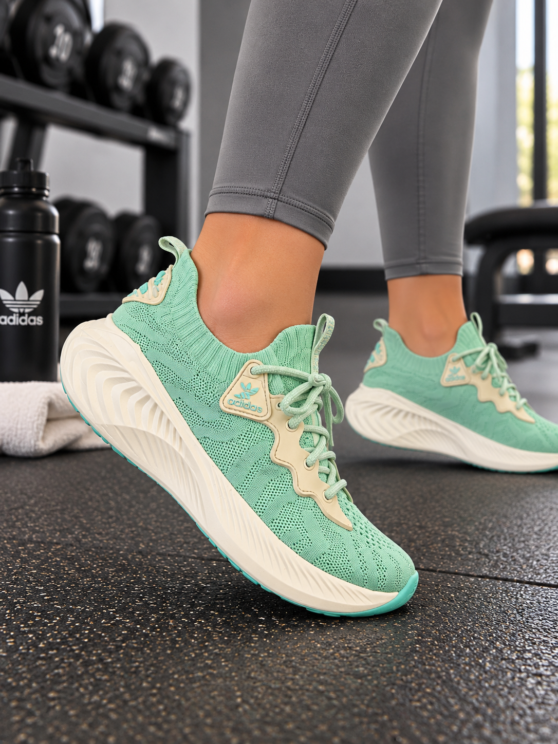 Tênis esportivo casual AD-KNIT - Piscina