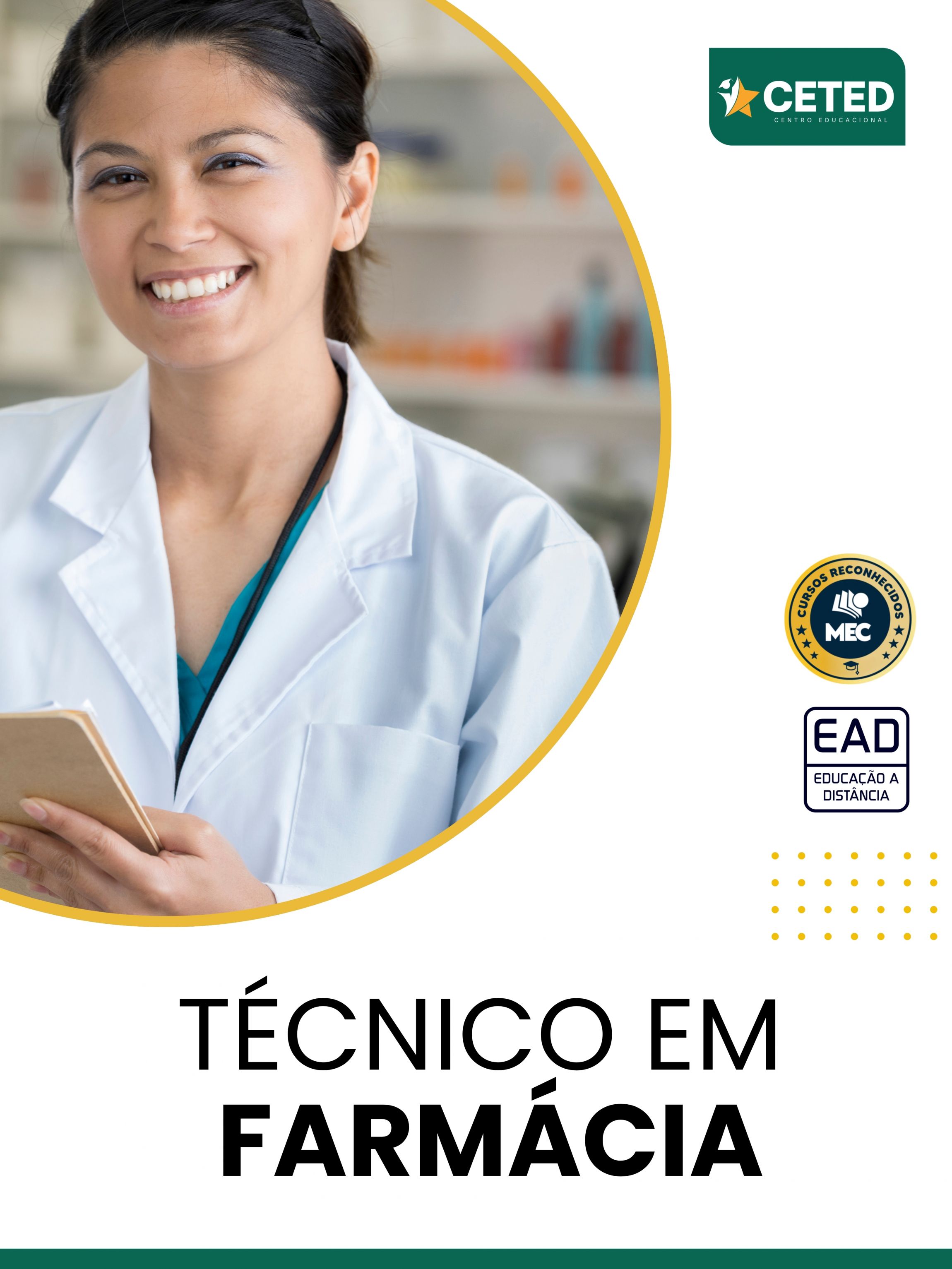 Curso Técnico em Farmácia EAD | CETED - de R$127,00 a R$1.164,00