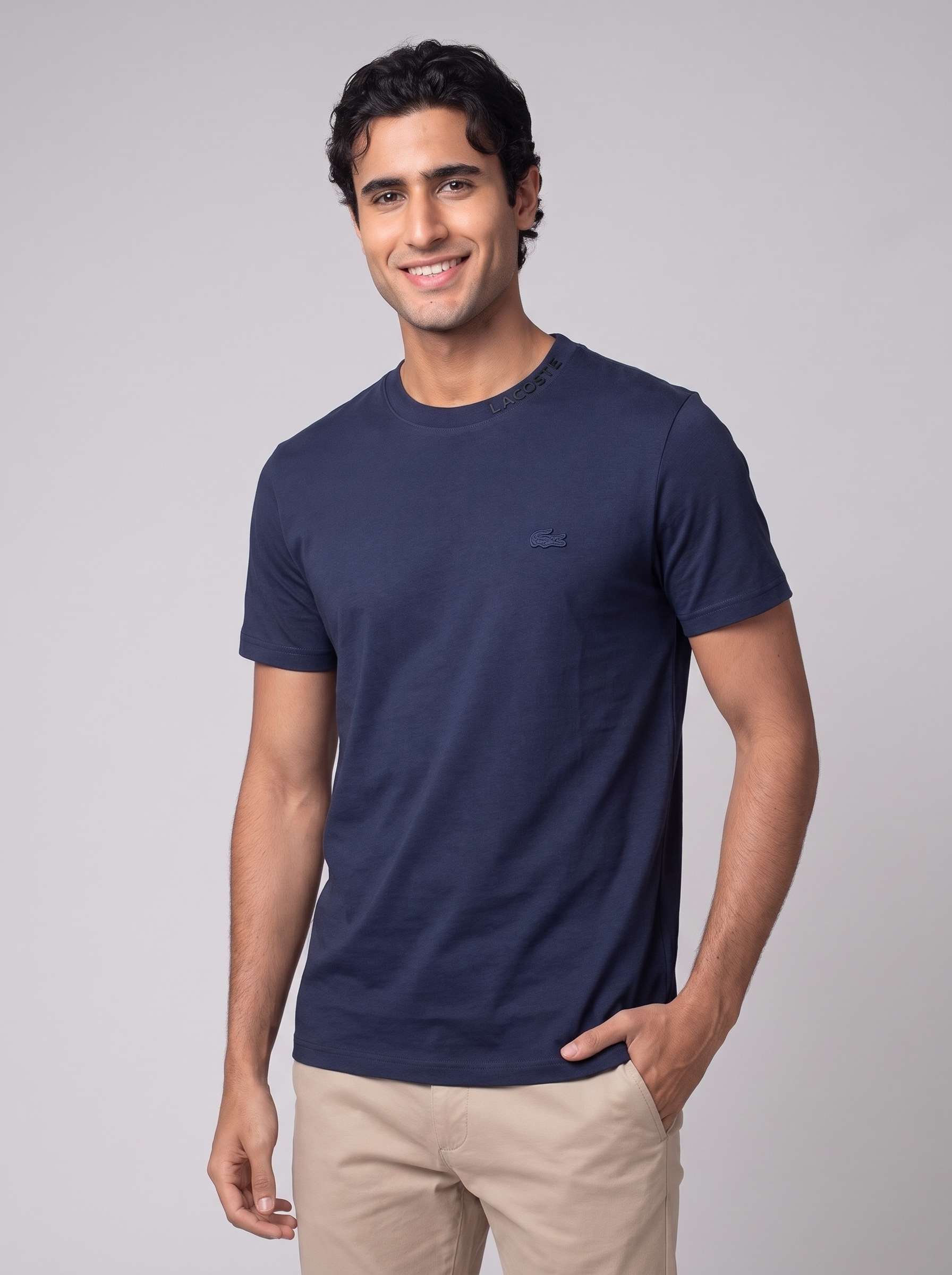Comprar Camiseta Lacoste Crocodile Heritage Egípcia com Gola Assinada ...