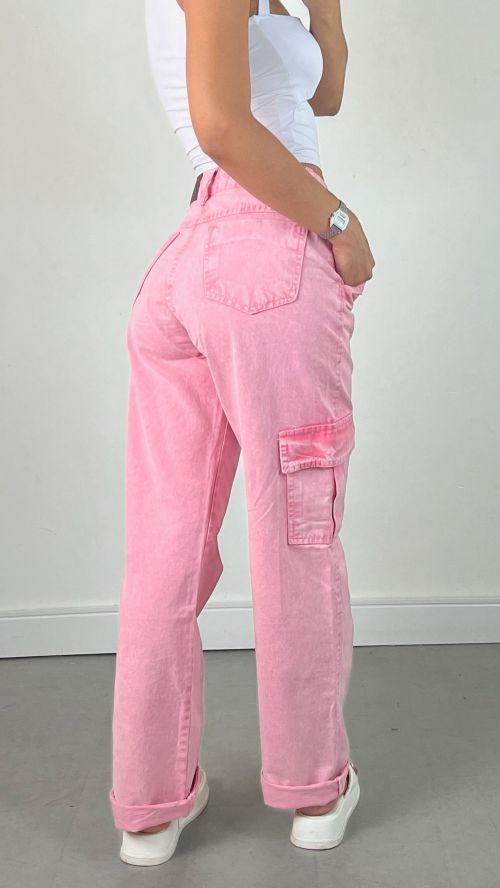 WIDELEG CARGO JEANS