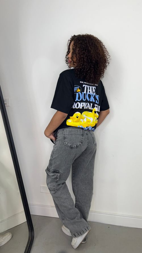 WIDELEG CARGO JEANS