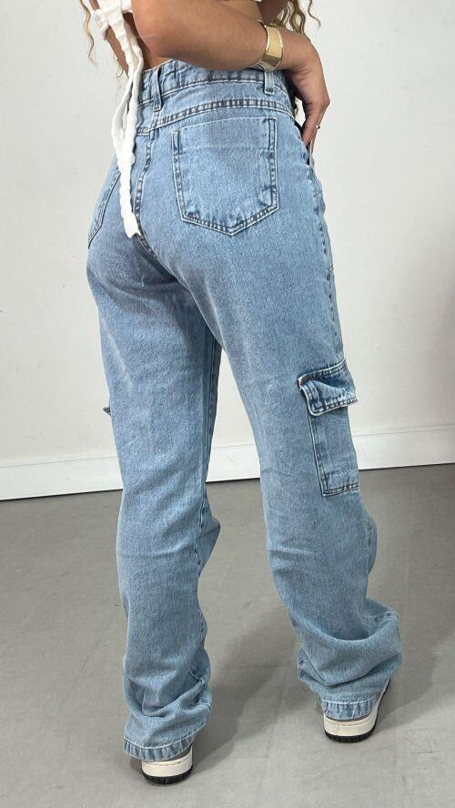 WIDELEG CARGO JEANS