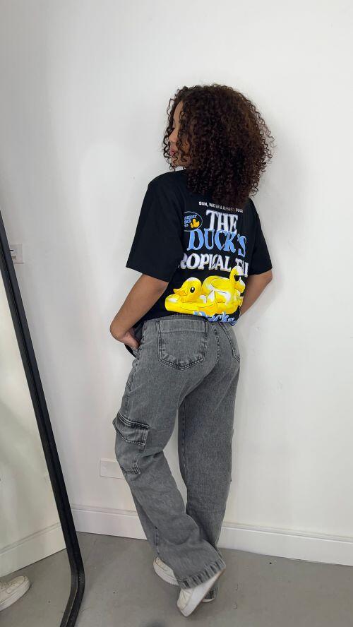 WIDELEG CARGO JEANS