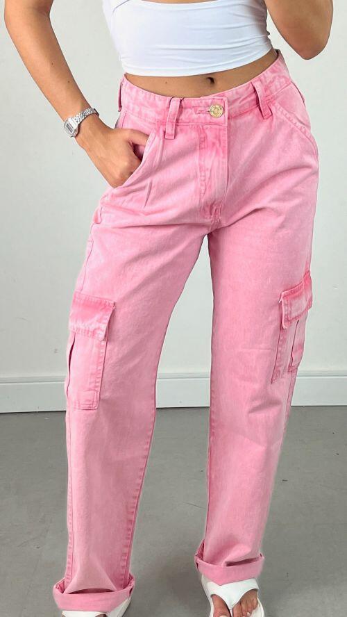 WIDELEG CARGO JEANS