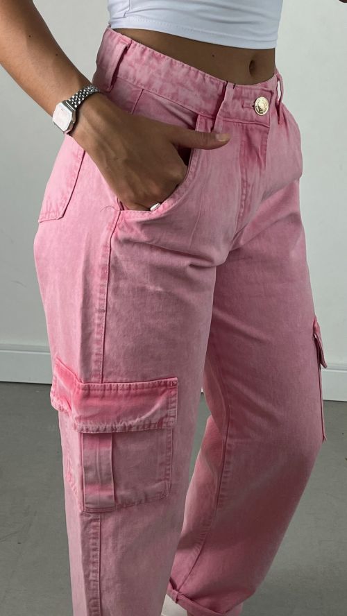 WIDELEG CARGO JEANS