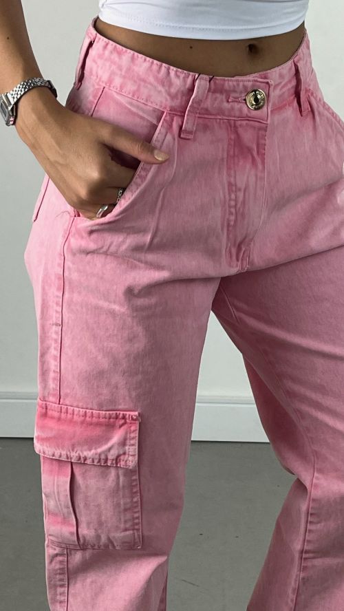 WIDELEG CARGO JEANS