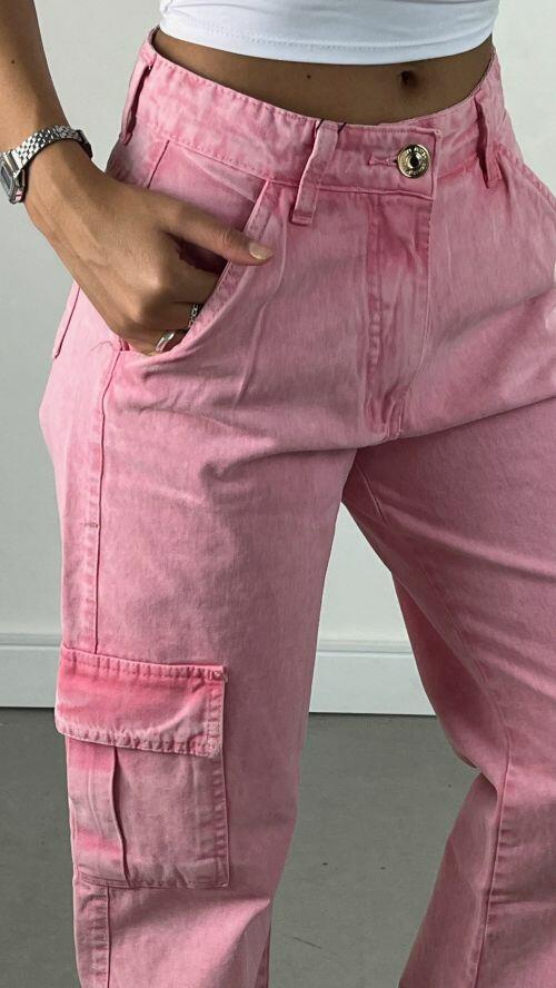 WIDELEG CARGO JEANS