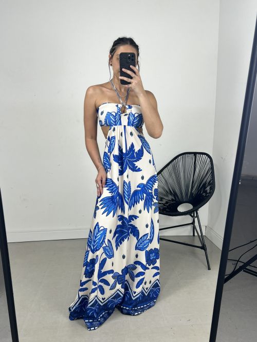 VESTIDO ALANA LONGO ESTAMPADO