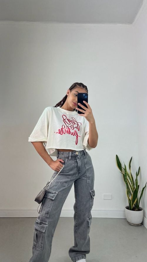 WIDELEG JEANS 4 BOLSOS ESTONADA