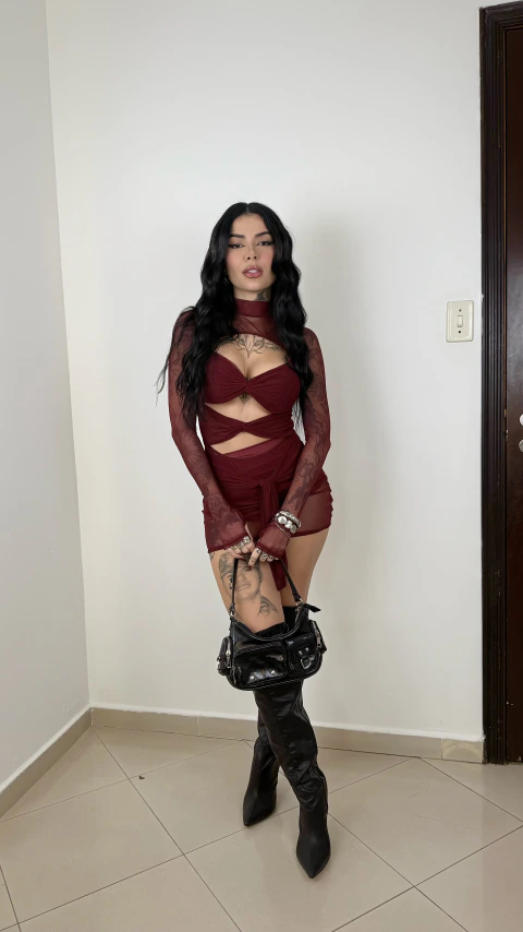 VESTIDO VERSACE MANGA LONGA