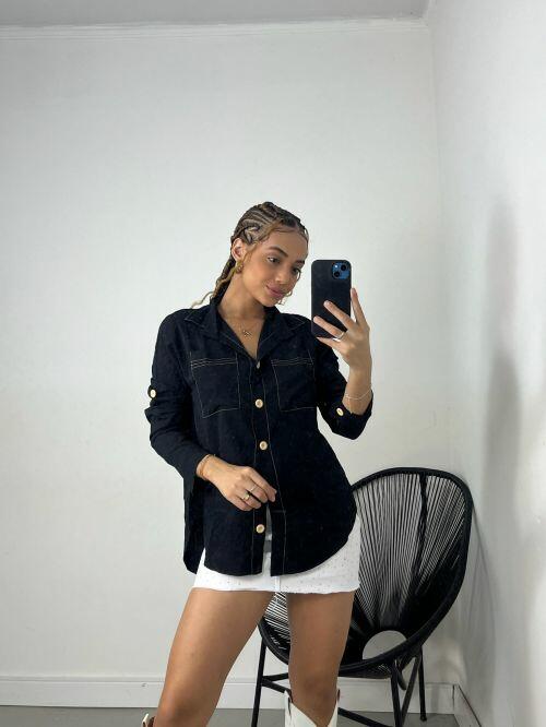 CAMISA VISCOLINHO COSTURA