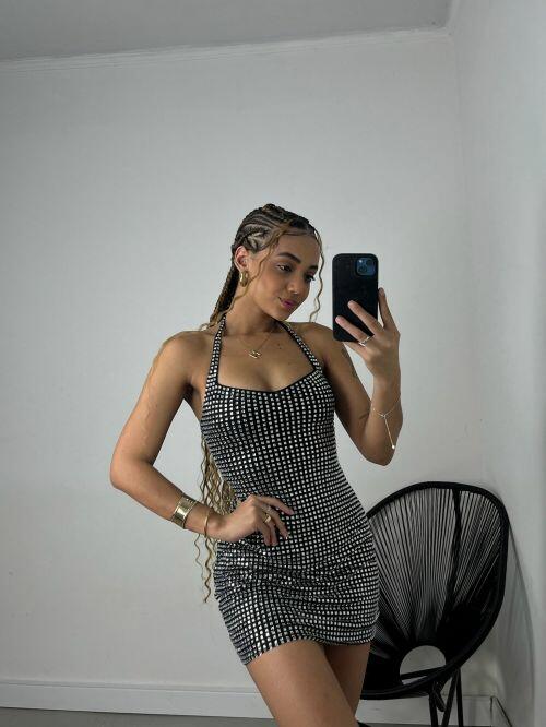 VESTIDO STRASS