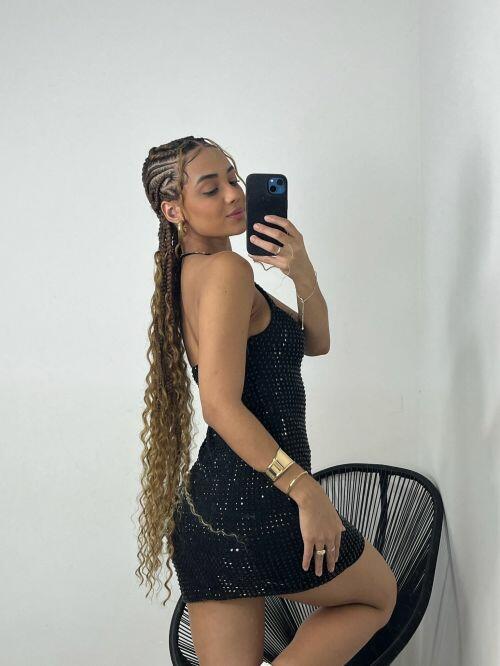 VESTIDO STRASS