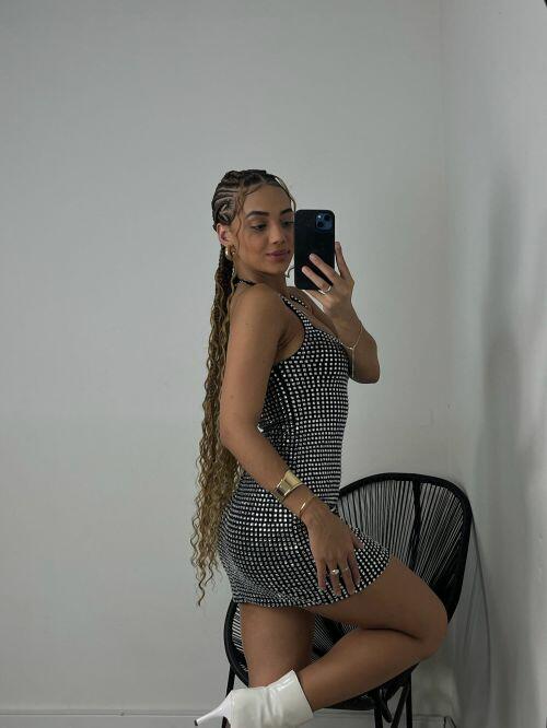 VESTIDO STRASS