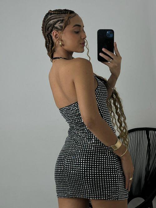 VESTIDO STRASS