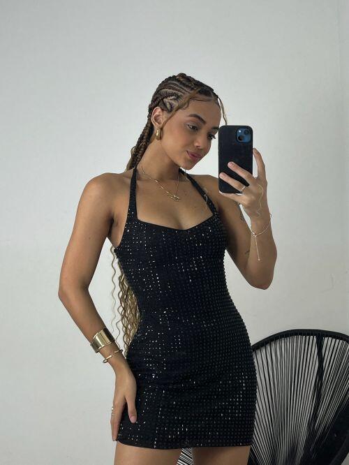 VESTIDO STRASS