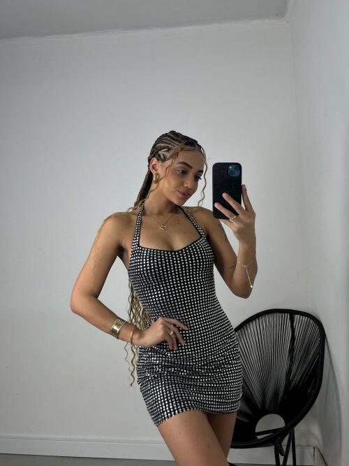 VESTIDO STRASS