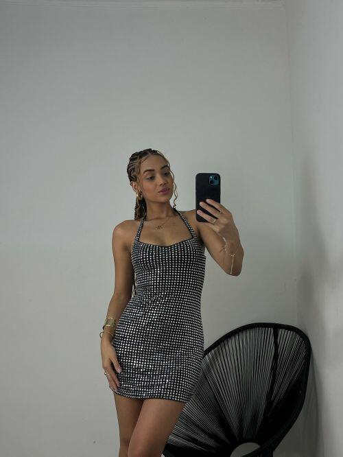 VESTIDO STRASS