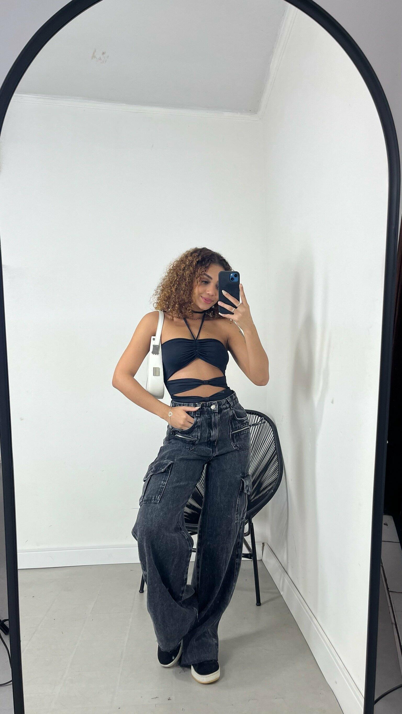 WIDELEG JEANS BOLSO ZÍPER
