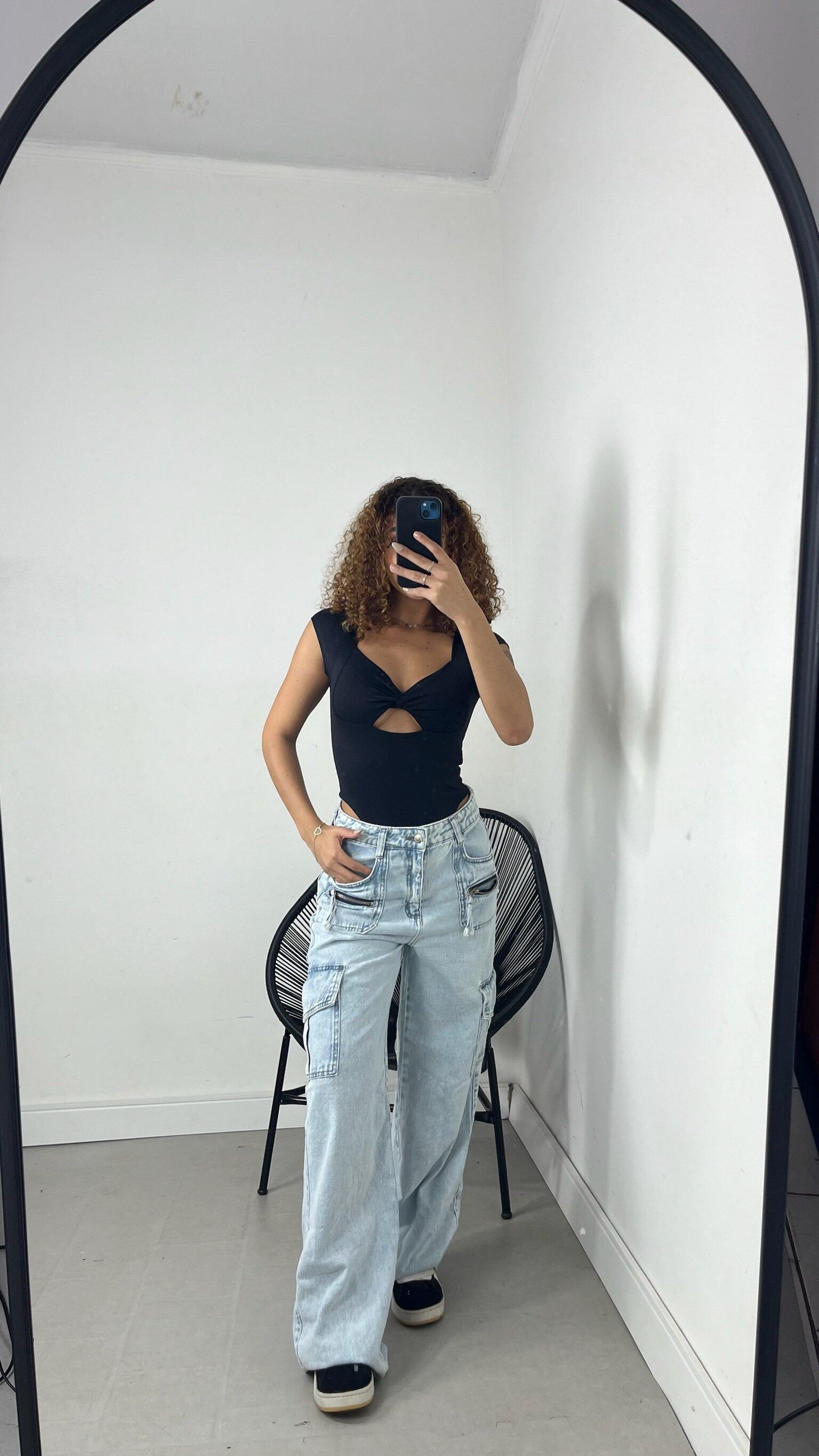 WIDELEG JEANS BOLSO ZÍPER
