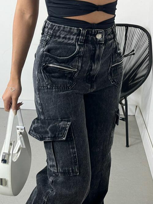 WIDELEG JEANS BOLSO ZÍPER