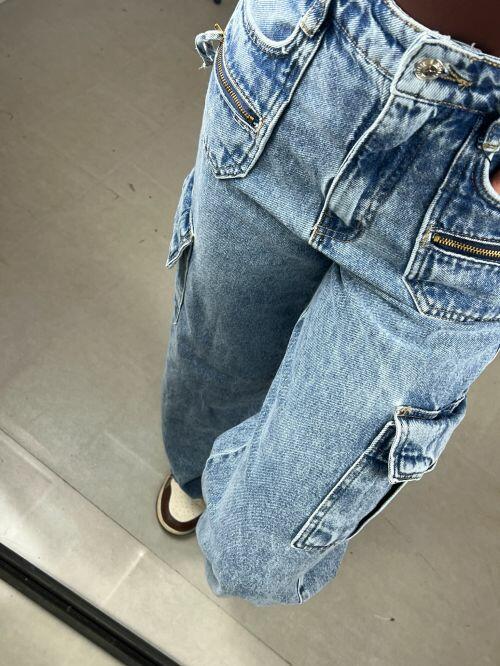 WIDELEG JEANS BOLSO ZÍPER
