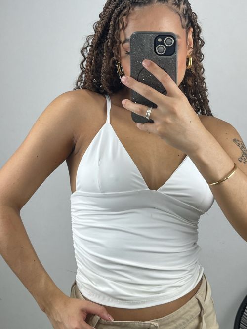 CROPPED POLIAMIDA DRAPEADO FLAVIA