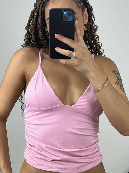 CROPPED POLIAMIDA DRAPEADO FLAVIA