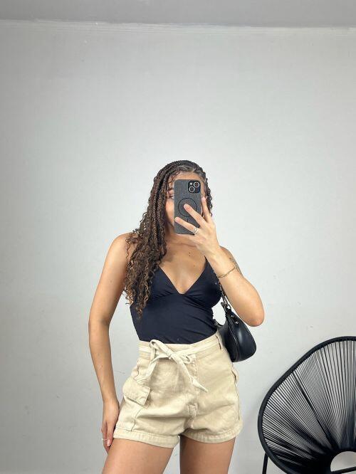 CROPPED POLIAMIDA DRAPEADO FLAVIA