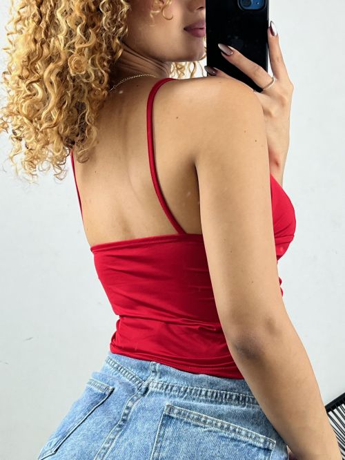 CROPPED POLIAMIDA DRAPEADO FLAVIA