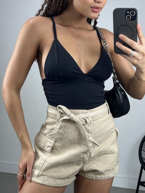 CROPPED POLIAMIDA DRAPEADO FLAVIA