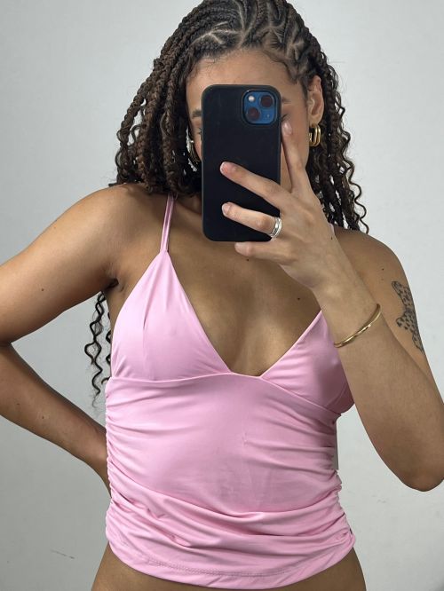 CROPPED POLIAMIDA DRAPEADO FLAVIA