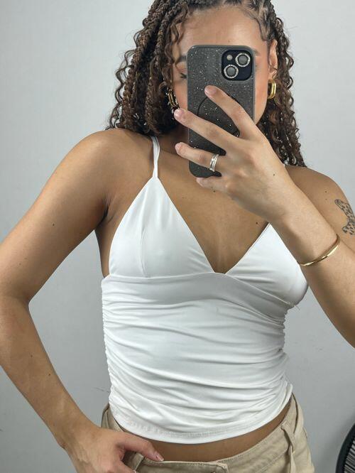 CROPPED POLIAMIDA DRAPEADO FLAVIA