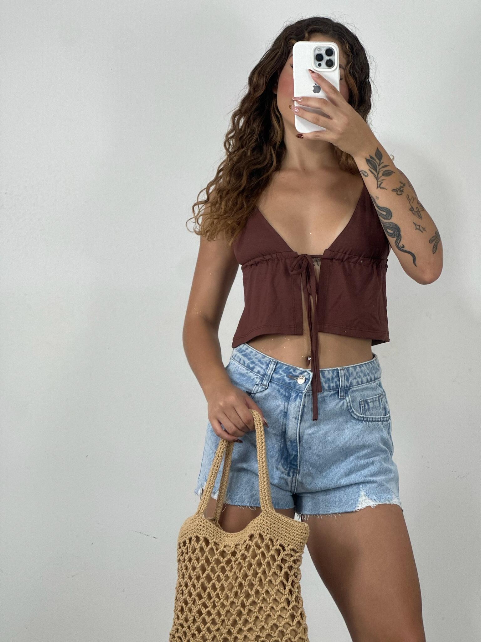 CROPPED LIAH LAÇO