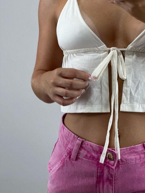 CROPPED LIAH LAÇO