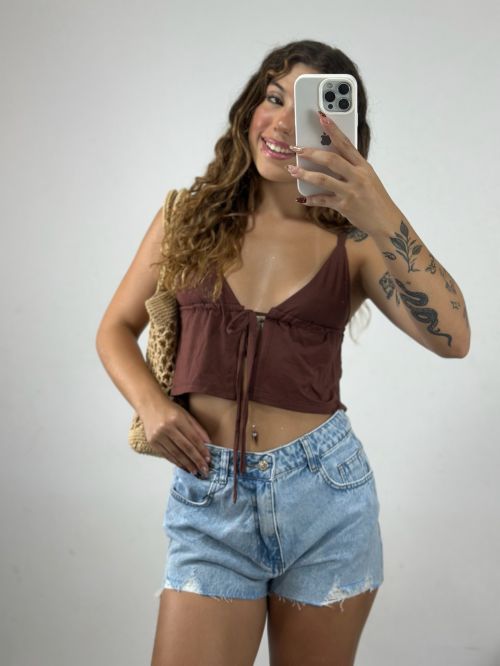 CROPPED LIAH LAÇO
