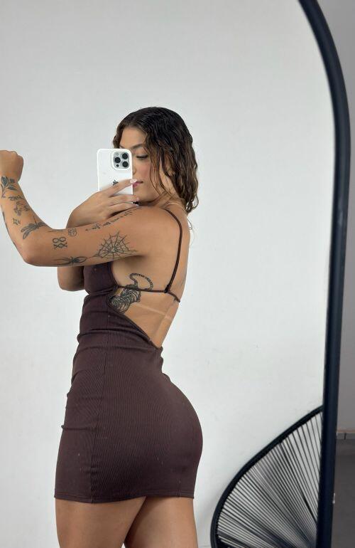 VESTIDO CURTO RIBANA DUDA