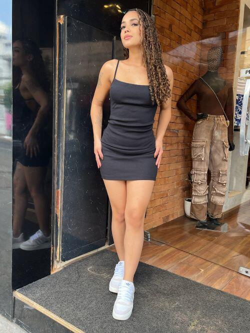 VESTIDO CURTO RIBANA DUDA