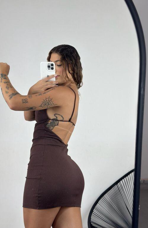VESTIDO CURTO RIBANA DUDA