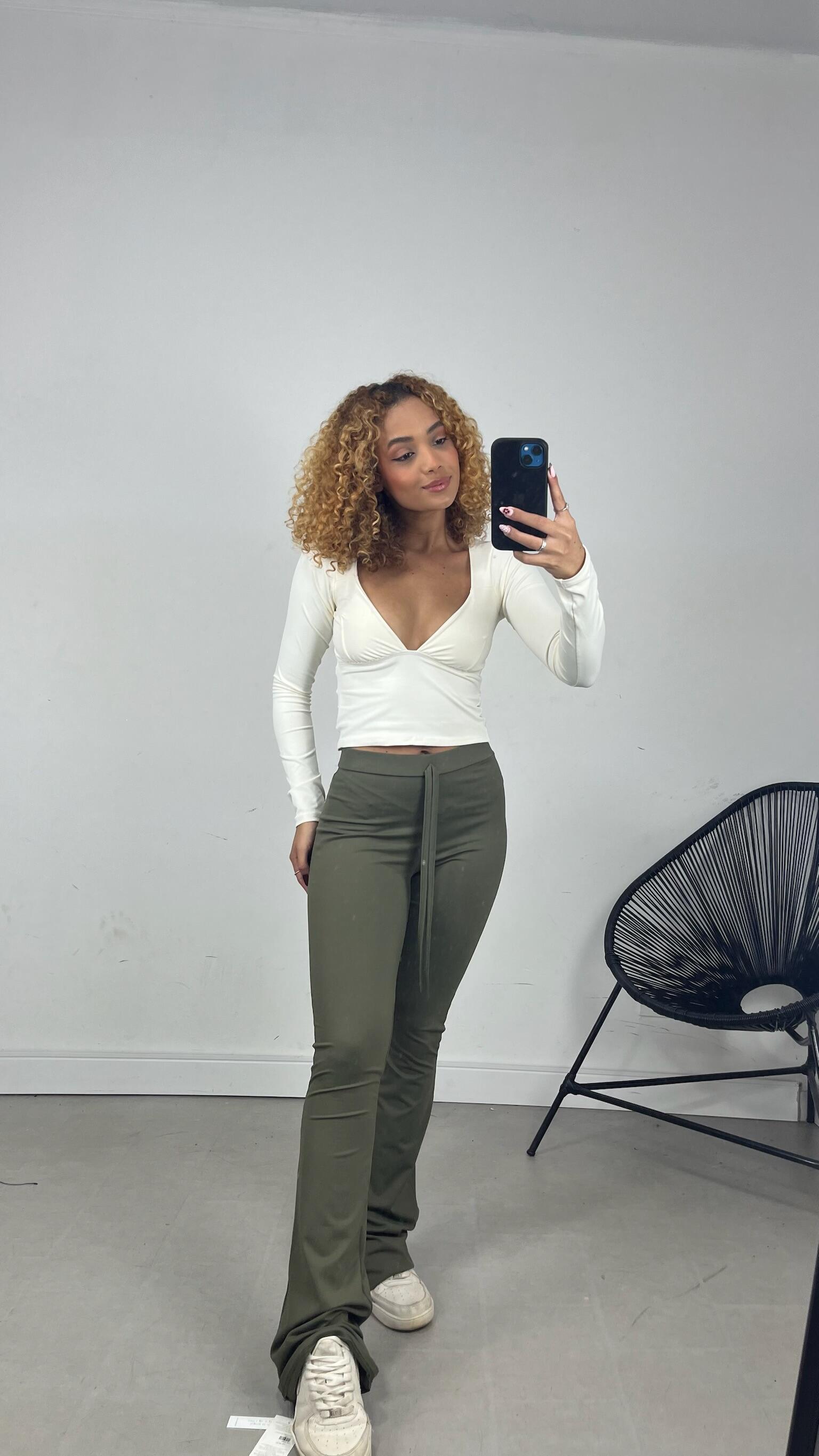 CALÇA FLARE POLIAMIDA