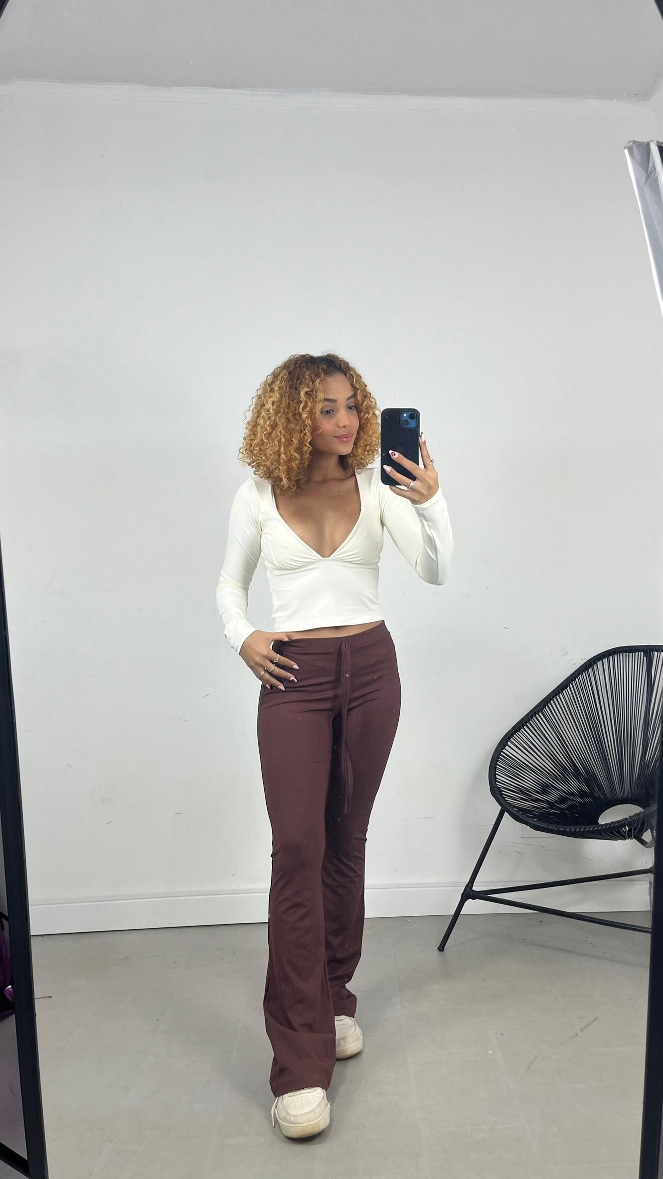 CALÇA FLARE POLIAMIDA
