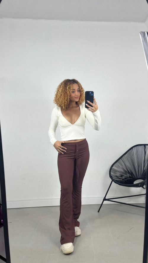 CALÇA FLARE POLIAMIDA