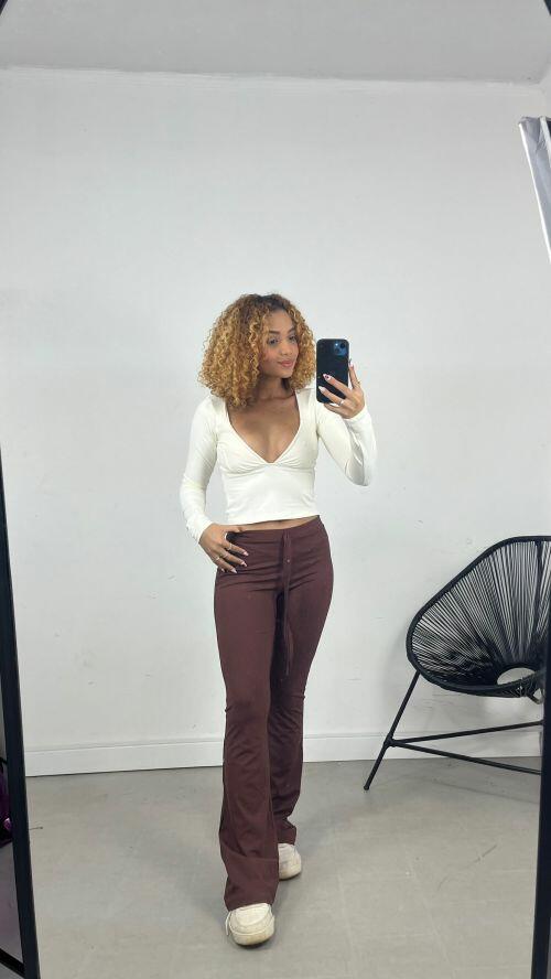 CALÇA FLARE POLIAMIDA