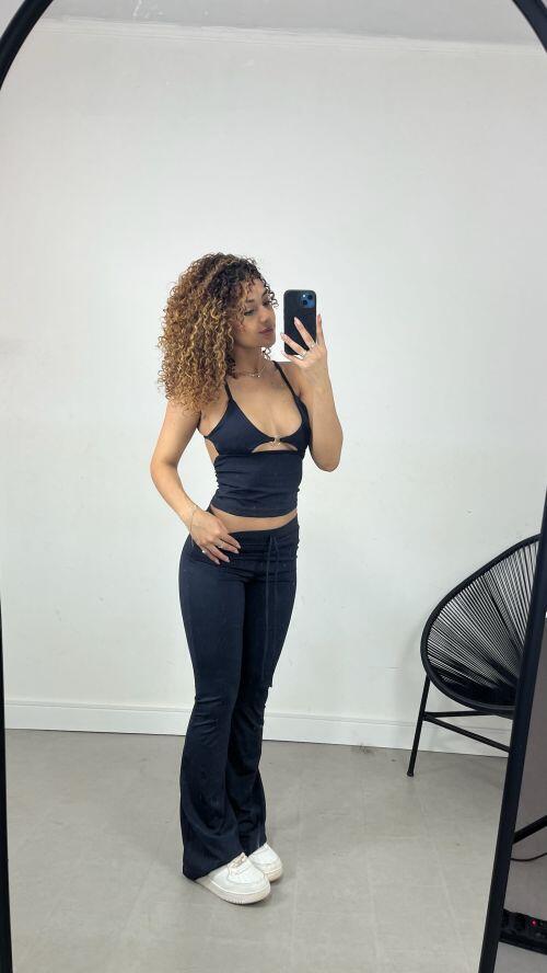 CALÇA FLARE POLIAMIDA