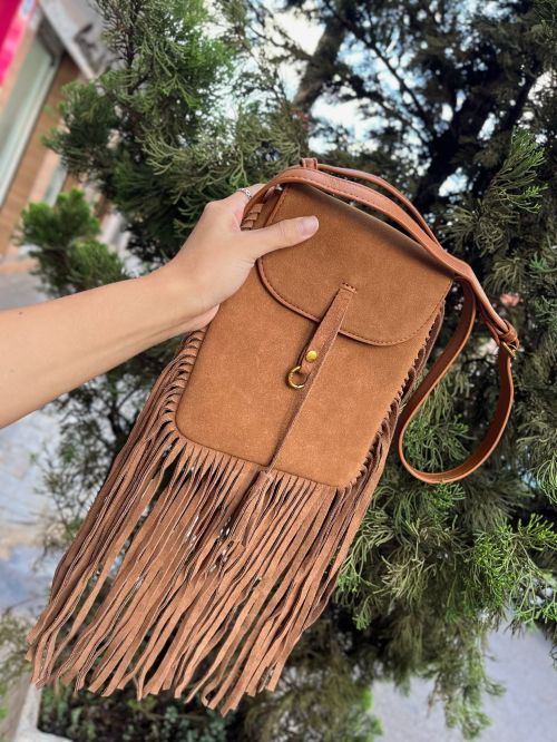 BOLSA FRANJA MARROM