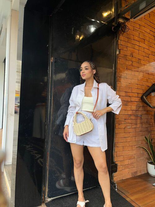 CONJUNTO CAMISA E SHORT RISCA DE GIZ